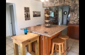 Breakfast bar and stool