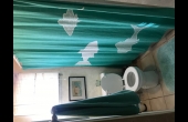 Bathroom with shower and toilet