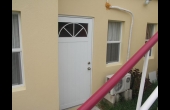 outside, basement apartment